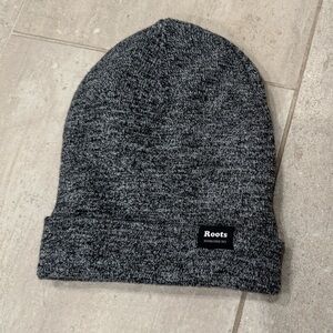 Roots Charcoal Knit Beanie